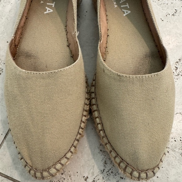 Viscata Rascassa Flat Espadrille Slip On Tan Sand Shoes - Picture 6 of 10